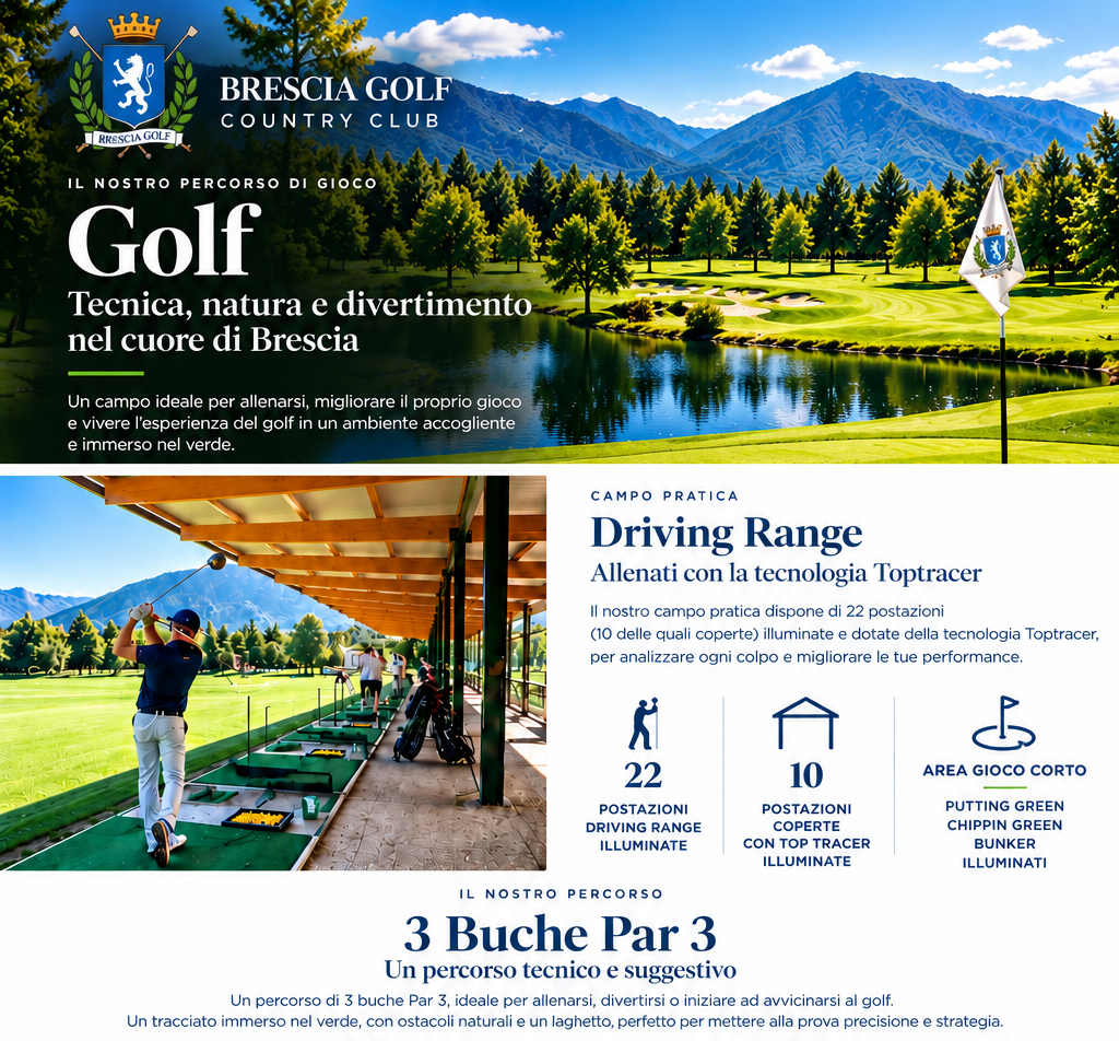 Brochure del Brescia Golf Country Club